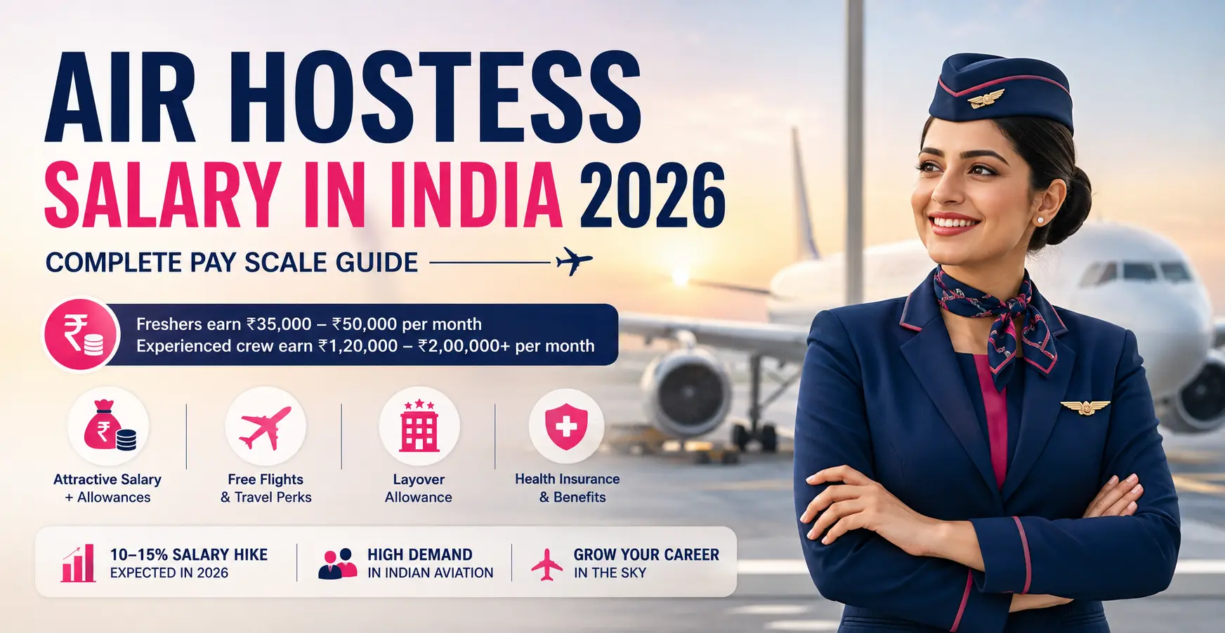 Air Hostess Salary in India 2026: Complete Pay Scale Guide