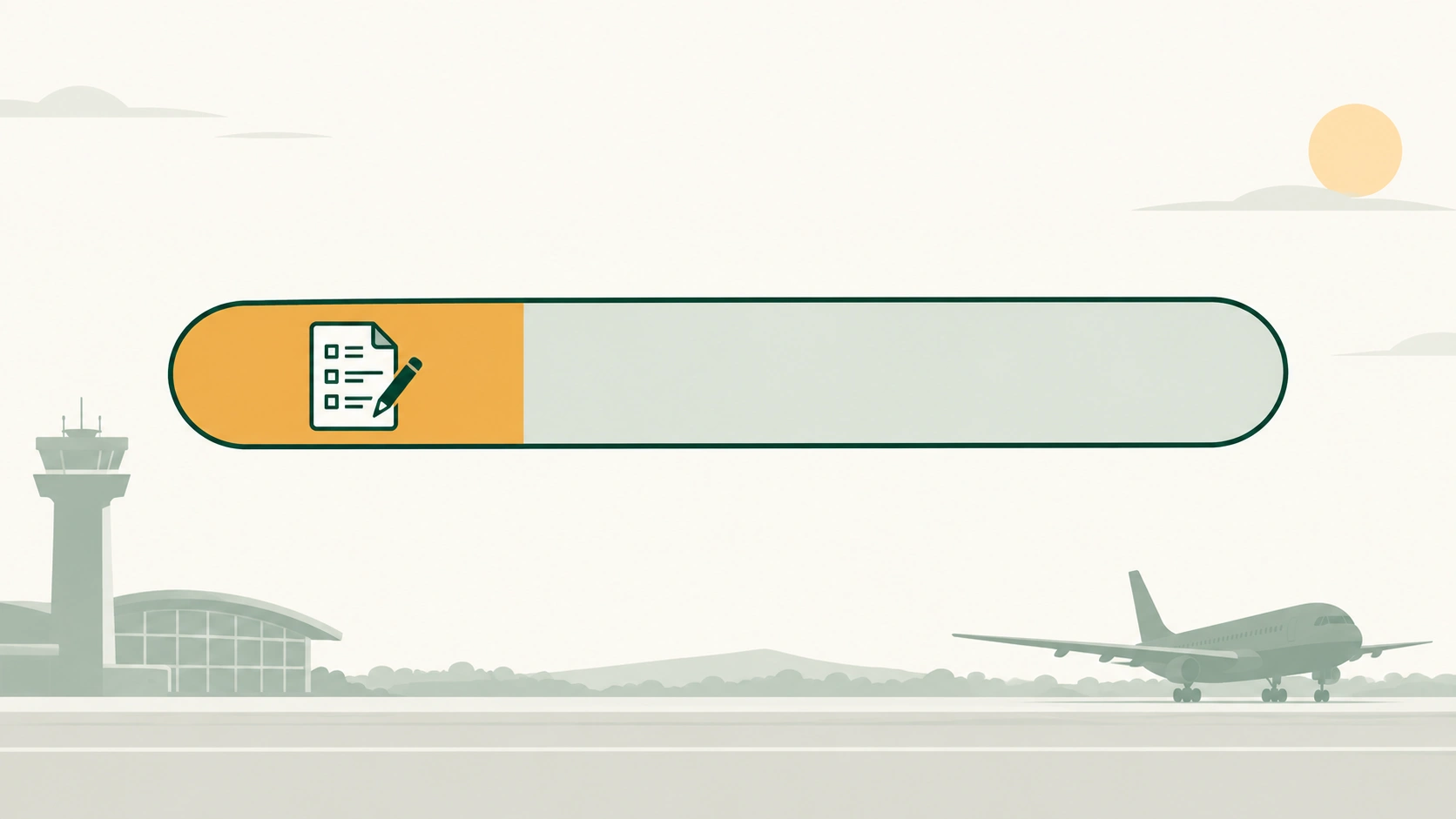 A horizontal time bar with a shaded window and a paper sitting inside it.