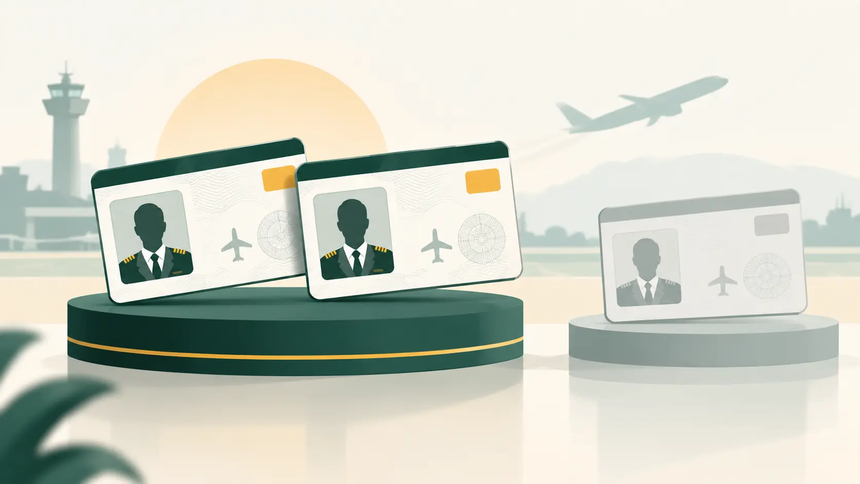 Two licence cards accepted and one set aside.
